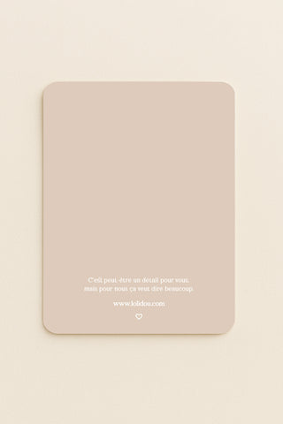 Carte "Beauté Libre"