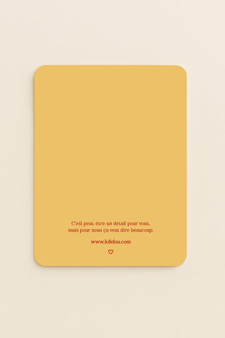 Carte "Love You Beaucoup"